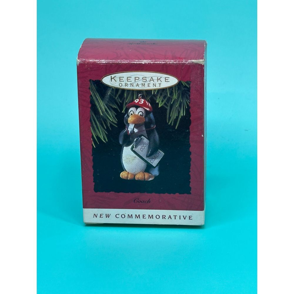 Hallmark Keepsake Coach Penguin‎ Christmas Ornament